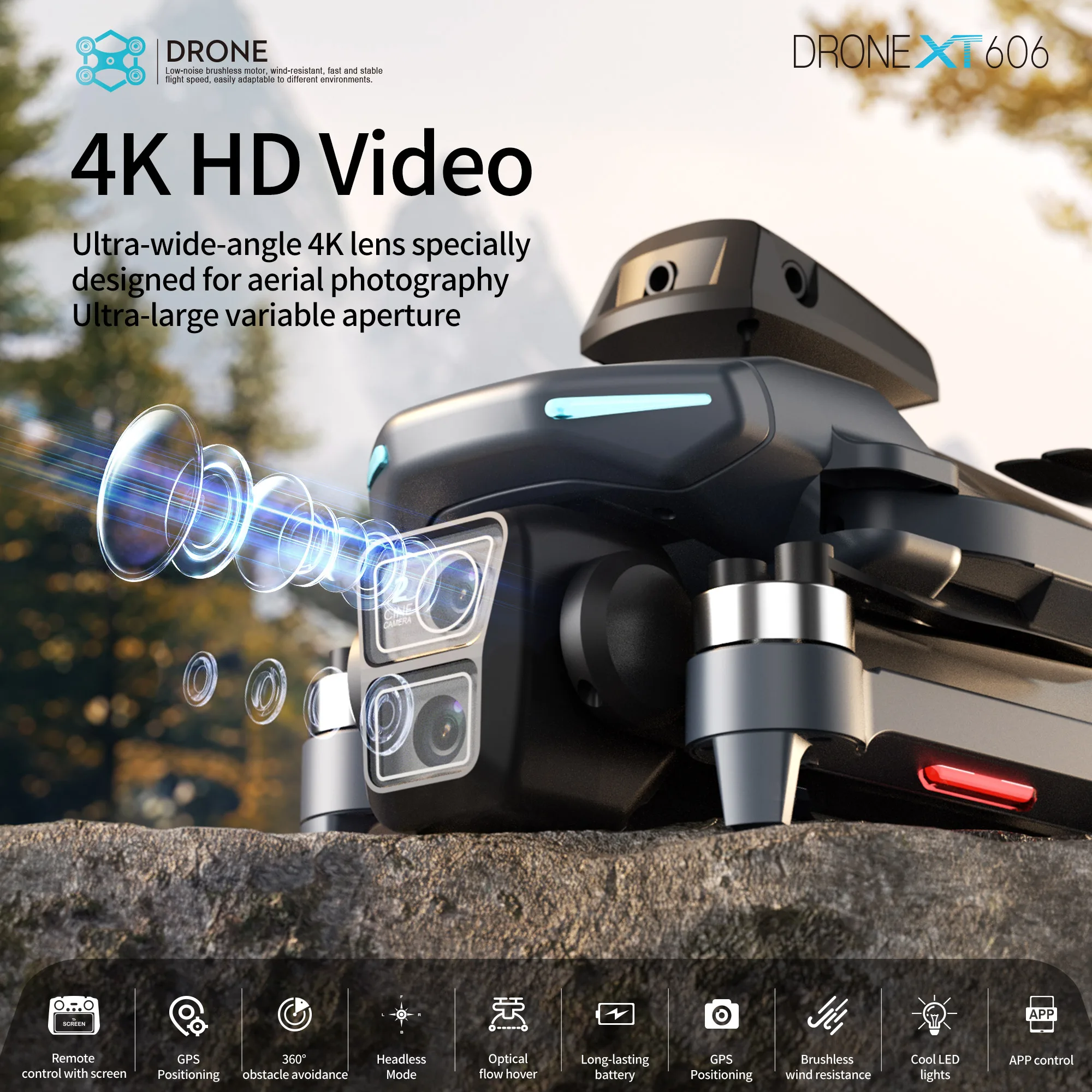 Original XT606 Drone Professio - Drone Multispectral ulasan dan harga