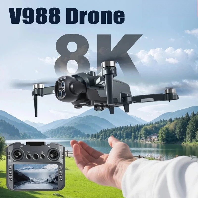 Original V988 Drone 8K HD Dual - Drone Photogrammetry ulasan dan harga