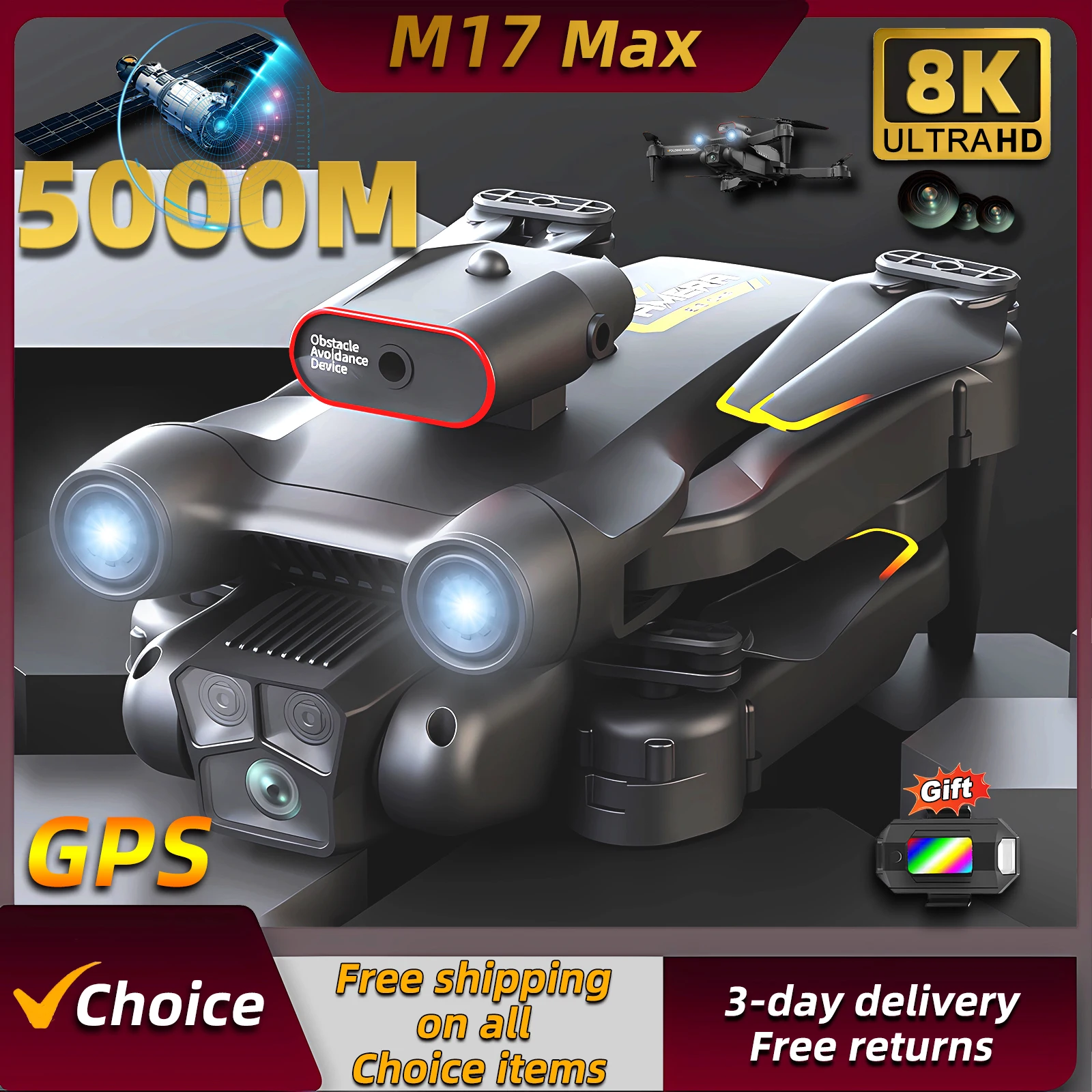 New M17 Max Drone 8K Professin - Drone Multispectral ulasan dan harga